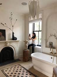 The used finishing materials are natural; 25 Elegant Parisian Bathroom Decor Ideas Digsdigs