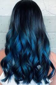 Long Wavy Black Roots Ombre Dark Blue To Blonde Tips Three Tones Synthetic Lace Front Wigs Heat Resistant Best Synthetic Wigs Us 63 11 Gracefantasy Blue Ombre Hair Dark Blue Hair Hair Styles