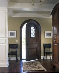 Best Wall Colors For Stained Trim White Baseboards Stained Doors Arched Front Door