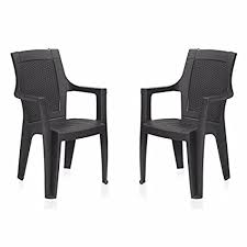 Plastic chairs the locally manufactured stackable bigboy plastics chairs (canteen chairs) are injection moulded from durable pp plastic where some have anodized aluminium with various options while others have chromed legs. Nilkamal Plastic Premium Chair Black Set Of 2 Amazon In Electronics