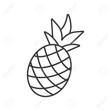 Easy drawings for kids | cute drawing learning videos. Pineapple Linear Icon Thin Line Illustration Ananas Contour Symbol Vector Isolated Outline Drawing Sto Outline Drawings Pineapple Drawing Line Illustration