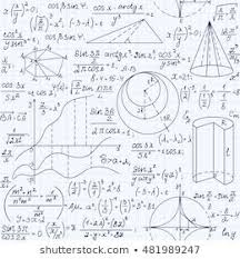 Math Educational Vector Seamless Pattern With Handwritten Formulas Figures And Equations Seamless Patterns How To Draw Hands Math Formulas