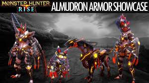 Monster Hunter Rise ALMUDRON ARMOR SHOWCASE GAMEPLAY REVEAL NEW TRAILER  モンスターハンターライズ 泥翁竜 オロミドロ鎧 ビデオ - YouTube