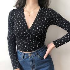 Unfollow ladies long tshirt to stop getting updates on your ebay feed. Sinora Long Sleeve Floral Pattern Wrap Top Yesstyle