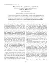 This means that these lineages diverged the first fossil record of a vascular plant is from the silurian period, about 425 million years ago. Pdf The Origins Of An Important Cactus Crop Opuntia Ficus Indica Cactaceae New Molecular Evidence