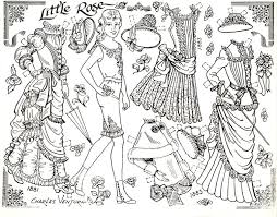 Various themes, artists, difficulty levels and styles. Little Rose Paper Doll Paper Dolls Paper Doll Coloring Pages Paper Dolls Printable