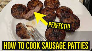 How To Cook Sausage Patties - Youtube