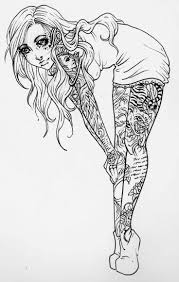 I can draw a page just for you. Adult Tattoo Coloring Pages Coloring Pages Of Tattoos