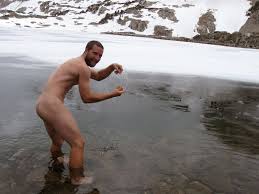 Explicit male images in the snow