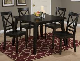 Porter black metal counter height square dining table for 4 with haze oak finish top (48 in. Simplicity Square Table And 4 Chair Set With X Back Chairs By Jofran Nis456774328 Riley S Furniture Mattress