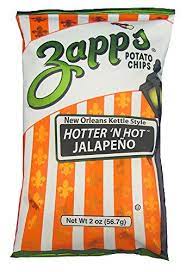 Zapp S Kettle Chips Bag Hotter N Hot Jalapeno 2 Oz 25 Count Chips Kettle Cooked Chips Kettle Chips