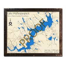 The month of august is also being filled quickly! Lake Wallenpaupack Pa 3d Wood Maps Laser Etched Nautical Decor