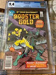 BOOSTER GOLD 1 CGC 9.4 NM White Pages Newsstand 1st Booster Gold &  Blackguard | eBay
