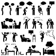 Man Person People Talk Think Conversation Thought Laugh Joke Whisper Scream Chat Shocked Quarrel Stickman Icon Symbol Sign Png Svg Vector In 2021 Pictogram Stick Figure Drawing Person Icon