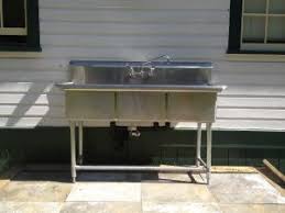 3 compartment stainless steel