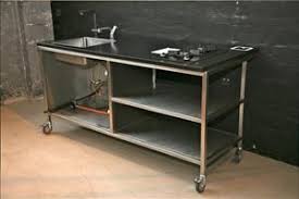 Mobile Kuche Gartenkuche Aus Rostfreiem Stahl Und 30mm Granit Arbeitsplatte Mit Quooker Und Atag Gasherd Von Cph Square Office Desk Desk Home Decor