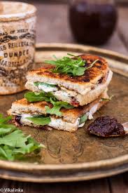 Grilled Goat Cheese And Fig Chutney Sandwich By Vikalinka Recipes Food Chutney Sandwich