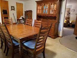 Solid oak keller square dining room table with high back. Estate Sale In Pekin Il Starts On 4 20 2018