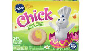 Create a cookie bouquet by inserting a stick into one side of each cookie. Pillsbury Ready To Bake Chick Shape Sugar Cookie Dough 20 Count Pillsbury Com