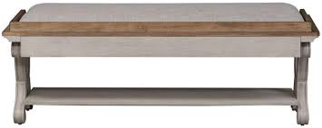Shop appliances connection today for liberty furniture home furniture that are right for you! Liberty Furniture Farmhouse Reimagined Antique White Chestnut Bed Bench 652 Br47 Big Sandy Superstore Oh Ky Wv