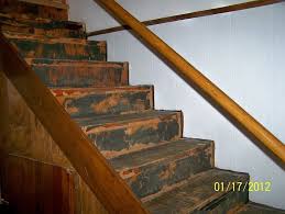Basement open staircase with home office under it. I Took Old Carpet Off Basement Stairs And Now I Need Advice Badly Hometalk