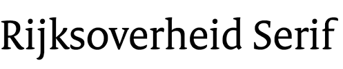 De rijksoverheid is niet hetzelfde als de overheid. Rijksoverheid Serif In Use Fonts In Use