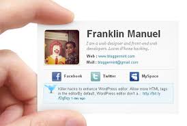 Make unique business cards in a flash. E Business Card Blogger Template