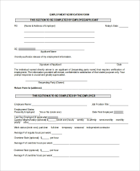 Requesting employment verification for current employees. Free 10 Sample Verification Of Employment Forms In Pdf Ms Word
