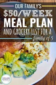 Are You Trying To Make A Grocery List On A Budget Feel Free To Use Our Cheap Meal Plan Which Is Perfect For Famili Cheap Meal Plans Cheap Meals Week Meal