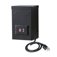 Portfolio 60 Watt 12 Volt Multi Tap Landscape Lighting Transformer With Digital Timer With Dusk To Dawn Sensor Vip Outlet