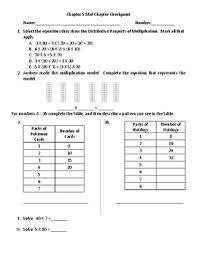 Other sets by this creator. Grade 3 Florida Go Math Chapter 5 Mid Chapter Checkpoint Fsa Style Questions