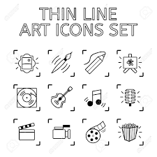 Noten bilder schöne bilder musik bilder kleidung zeichnen gute wünsche gesang acrylbilder bilderrahmen fantasie. Set Mit 12 Qualitatsikonen Kunst Thema Malen Und Zeichnen Musik Lizenzfreie Fotos Bilder Und Stock Fotografie Image 80154276