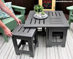 Diy Outdoor Coffee Table Unique Creative Saws On Skates Outdoor Coffee Tables Diy Patio Furniture Diy Furniture