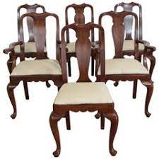 New, vintage and antique cherry wood dining chairs. Queen Anne Dining Room Chairs 54 For Sale At 1stdibs