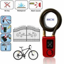Sponsored Ebay Electric Door Bicycle Digital Lock Strong Rope Smart Wire Anti Theft Alarm Digital Door Lock Keyless Locks Digital Lock