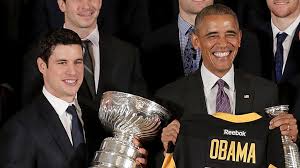 Waiting for him to step up. Sidney Crosby Penguins Visit White House