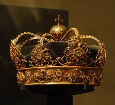 Royal Funerary Crown Sweden 17th C Gold Enamel Velvet Royal Jewelry Royal Crowns Royal Jewels