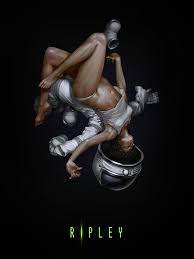 Weaver is considered to be a pioneer of action heroines in science fiction films. Hd Wallpaper Ellen Ripley Alien Movie Digital Art White Underwear Wallpaper Flare