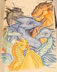 He cares about them greatly. Blau Clay Starflight Tsunami Glory E Sunny Wings Of Fire Dragons Fire Art Wings Of Fire