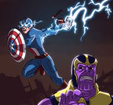 The americas make up most of the land in earth's western hemisphere and comprise the new world. Artstation I Knew It Captain America Vs Thanos Lucas Bogo Silva