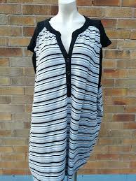 Black And White Striped Tunic Tops Yours Clothing Black White Grey Striped Tunic Top Size 30 32 Tunic Tops Tops Clothes