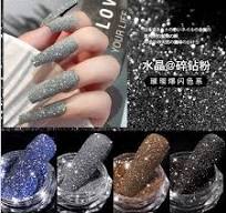 6Colors/Set Glitter Sparkling Diamond Nail Powder for Nail Art Tools  Pigment DIY