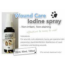 Wound Care Disinfectant Antiseptics Iodine Solution Spray Bottle Bottle For Dogs And Cats Shopee Malaysia