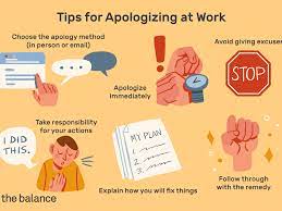 The real problem with accusations in the workplace is when they are not true. When And How To Apologize At Work