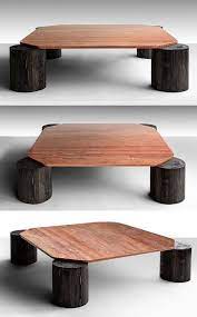 Stunning Coffee Table With Tree Trunk Legs Verde Marble Top Coffee Table Marble Coffee Table Handcrafted Table