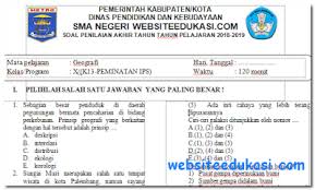 Kunci jawaban lks ipa kelas 7 semester 1 kurikulum 2013 brainly key. Soal Pat Ukk Geografi Kelas 10 K13 Tahun 2018 2019 Soal Terbaru