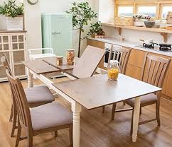 Furgle 5 Piece Furniture Kitchen Set Rectangular Extendable Oak Solid Wood Dining Table With 4 Chairs Large Dining Set Lavorist Dining Table Solid Wood Dining Table Side Chairs Dining