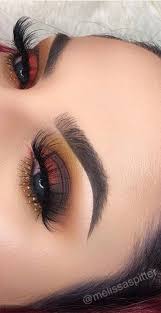 Play up those pretty brown eyes in a bold new way. Best Eye Makeup Looks For 2021 Red Smokey Makeup Look