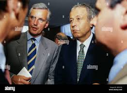 Michel Barnier, 90ies, Rhone-Alps region, Central-Eastern France Stock  Photo