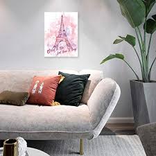 Parisians decorate their homes with a mix of old and new, traditional design offset by modern and always very chic and stylish, just like their fashion sense. Paris Eiffel Tower Wall Decor For Girls Bedroom Pink Bathroom Pictures Wall Decor Paris Themed Room